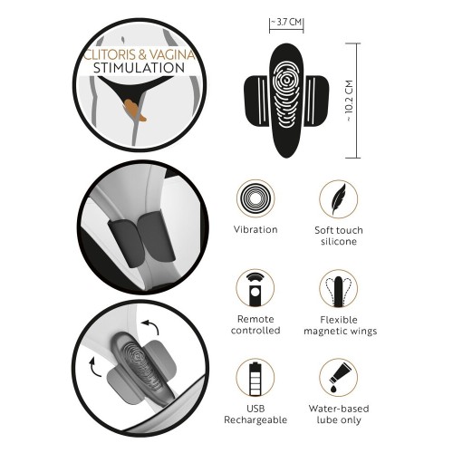 Черный вибратор в трусики Panty Vibrator