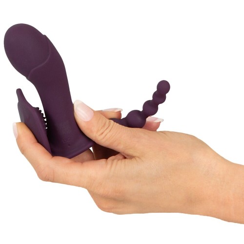 Фиолетовый вибратор для ношения в трусиках ARIVA RC Panty Vibrator
