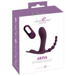 Фиолетовый вибратор для ношения в трусиках ARIVA RC Panty Vibrator