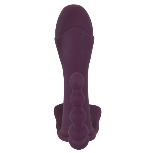 Фиолетовый вибратор для ношения в трусиках ARIVA RC Panty Vibrator