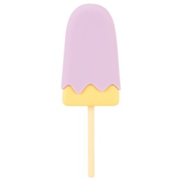 Сиреневый мини-вибратор в форме пломбира Vibrating Popsicle