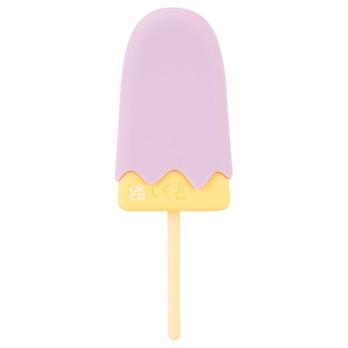 Сиреневый мини-вибратор в форме пломбира Vibrating Popsicle