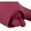 Малиновый вибратор с подвижными язычками 2 Function Vibrator - 20,6 см.