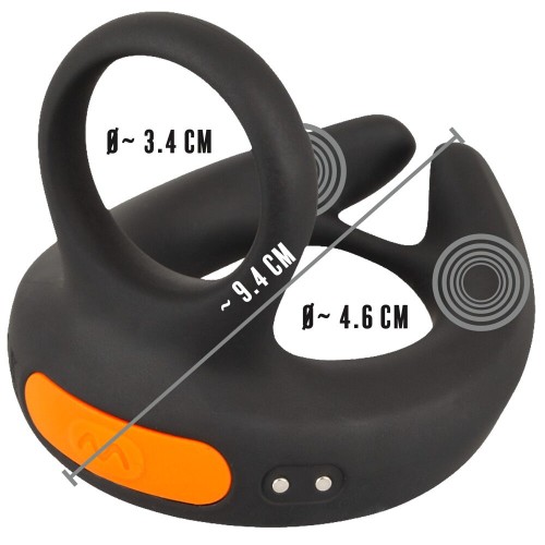 Черный вибростимулятор мошонки RC Scrotum Stimulator with Vibration