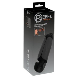 Черный вибромастурбатор с трехточечной стимуляцией Penis Trainer with 3 Point Stimulation