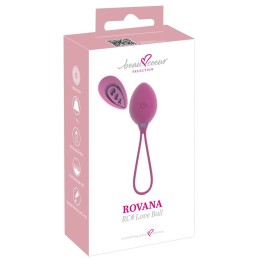 Фиолетовый вагинальный шарик ROVANA RC Love Ball
