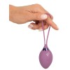 Фиолетовый вагинальный шарик ROVANA RC Love Ball
