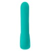 Зеленый вибратор SYLORA Unique Beads Vibrator - 17 см.