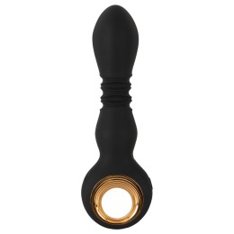 Черный вибратор с мощной поступательной стимуляцией Strong Thrusting Vibrator