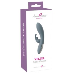 Силиконовый вибратор-кролик VELINA Rabbit Vibrator - 20 см.
