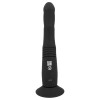 Черный вибратор с поступательными движениями G and P-Spot Thrusting Vibrator - 23 см.