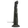 Черный вибратор с поступательными движениями G and P-Spot Thrusting Vibrator - 23 см.