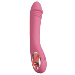 Розовый тонкий вибратор для точки G Slim G-Spot Rose - 21,4 см.