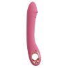 Розовый тонкий вибратор для точки G Slim G-Spot Rose - 21,4 см.
