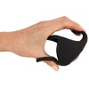 Черная вибронасадка для эрекции и стимуляции мошонки Cock ring with RC ball massager