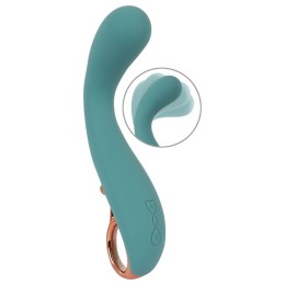 Бирюзовый вибратор для точки G The Magician G-Spot Vibrator - 19 см.