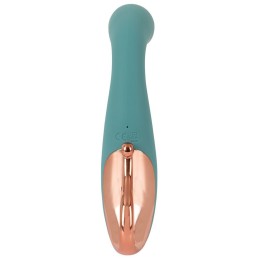 Бирюзовый вибратор для точки G The Magician G-Spot Vibrator - 19 см.