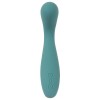 Бирюзовый вибратор для точки G The Magician G-Spot Vibrator - 19 см.