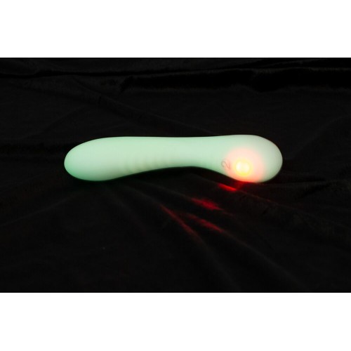 Люминесцентный вибратор для точки G Glow in the dark G-Spot - 17,9 см.