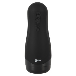 Черный вибромастурбатор с подогревом Masturbator with 3 Functions