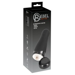 Черный вибромастурбатор с подогревом Masturbator with 3 Functions