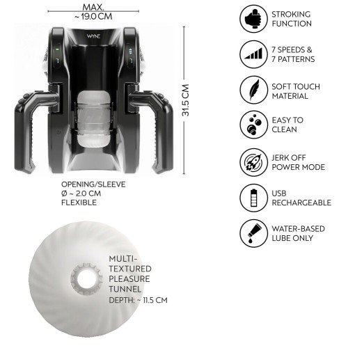 Мощный мастурбатор WYNE Masturbator 10