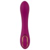 Лиловый вибратор с функцией расширения Inflatable Vibrator - 21,1 см.