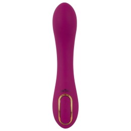 Лиловый вибратор с функцией расширения Inflatable Vibrator - 21,1 см.