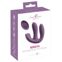 Фиолетовый тройной вибратор MIREVA RC Triple Hands-Free Vibrator