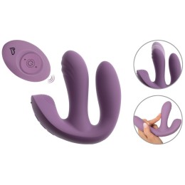 Фиолетовый тройной вибратор MIREVA RC Triple Hands-Free Vibrator