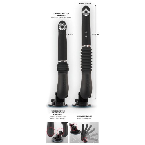 Черная секс-машина с пультом ДУ RC Fucking Machine 2.0