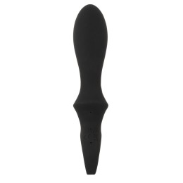 Черный вибратор-кролик с функцией расширения Inflatable Rabbit Vibrator - 18,3 см.