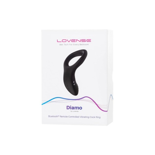 Черное эрекционное кольцо Lovense Diamo
