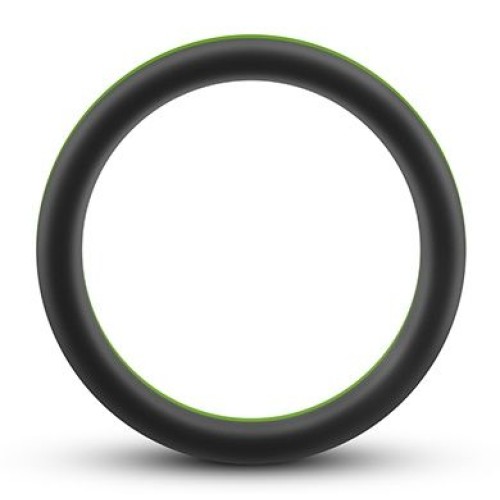 Черно-зеленое эрекционное кольцо Silicone Go Pro Cock Ring 