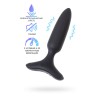 Черная анальная вибропробка HUSH 2 Size S - 12,1 см.
