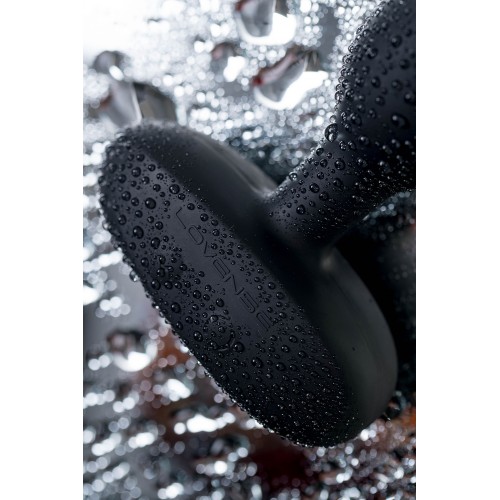 Черный анальный стимулятор с вибрацией и вращением Ridge - 17,2 см.