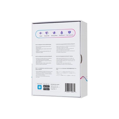 Черная анальная втулка LOVENSE Hush 2 (M) - 13,5 см.