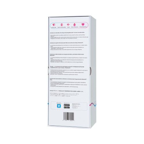 Красный пульсатор Gravity со съемной присоской - 25,9 см.