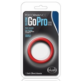 Красное эрекционное кольцо Silicone Go Pro Cock Ring 