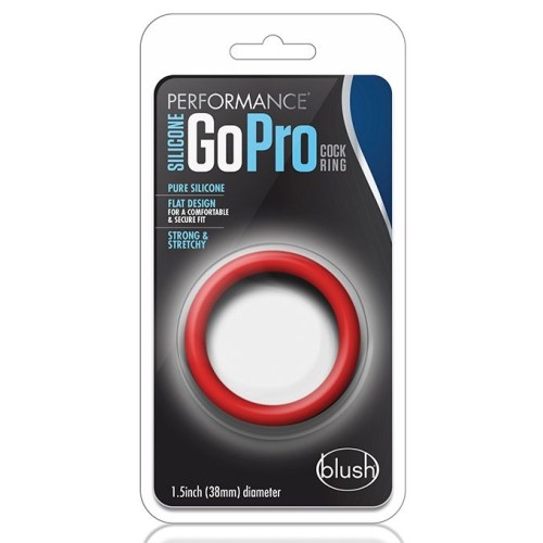 Красное эрекционное кольцо Silicone Go Pro Cock Ring 