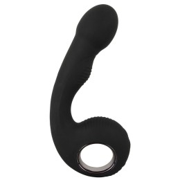 Черный силиконовый вибратор G & P-Spot Vibrator - 16,8 см.