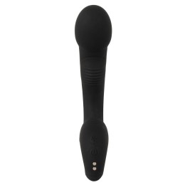 Черный силиконовый вибратор G & P-Spot Vibrator - 16,8 см.