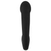 Черный силиконовый вибратор G & P-Spot Vibrator - 16,8 см.