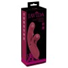 Малиновый вибратор-кролик с функцией постукивания 2 Function Rabbit Vibrator - 22,3 см.