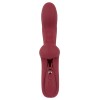 Малиновый вибратор-кролик с функцией постукивания 2 Function Rabbit Vibrator - 22,3 см.