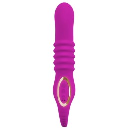 Лиловый вибратор 3 Function Vibrator с функцией фрикций и постукиванием