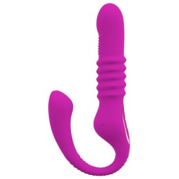 Лиловый вибратор 3 Function Vibrator с функцией фрикций и постукиванием
