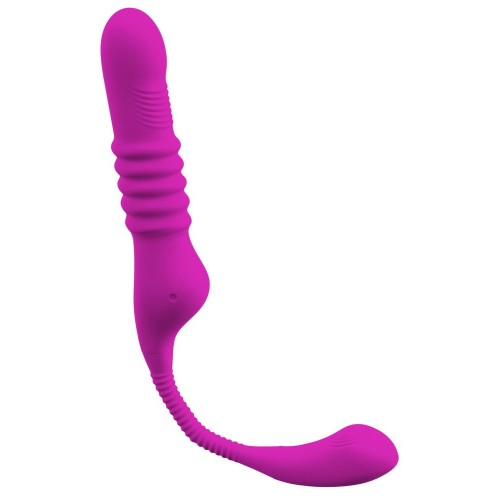 Лиловый вибратор 3 Function Vibrator с функцией фрикций и постукиванием