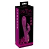 Фиолетовый вибратор 3 Function Vibrator с вращением бусин - 23 см.