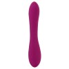 Фиолетовый вибратор 3 Function Vibrator с вращением бусин - 23 см.